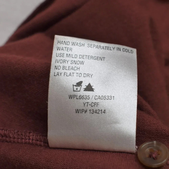 Woolrich Thermal Top Henley Sz M Baselayer Basics Neutral Minimalist - Picture 12 of 16